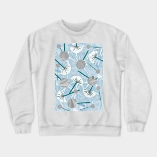 Vintage Geometric Flowers, Kimono,Cocktail  Abstract Pattern #3 Crewneck Sweatshirt